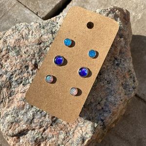 NEW Fauz Druzy Stud Women’s Earrings